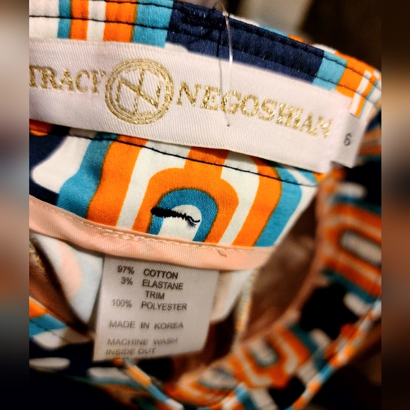Tracy Negoshian NWT Geo block luxury walking shorts sz6 - Picture 11 of 14